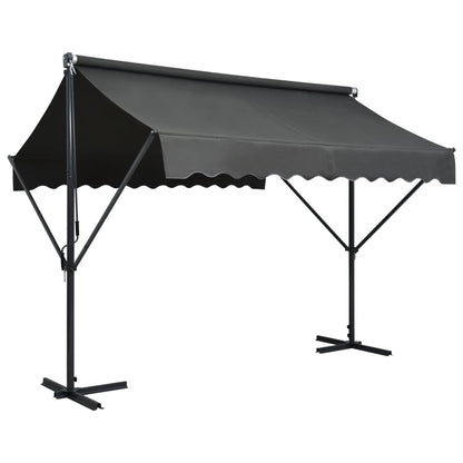 vidaXL Store banne autoportant 300x300 cm Anthracite