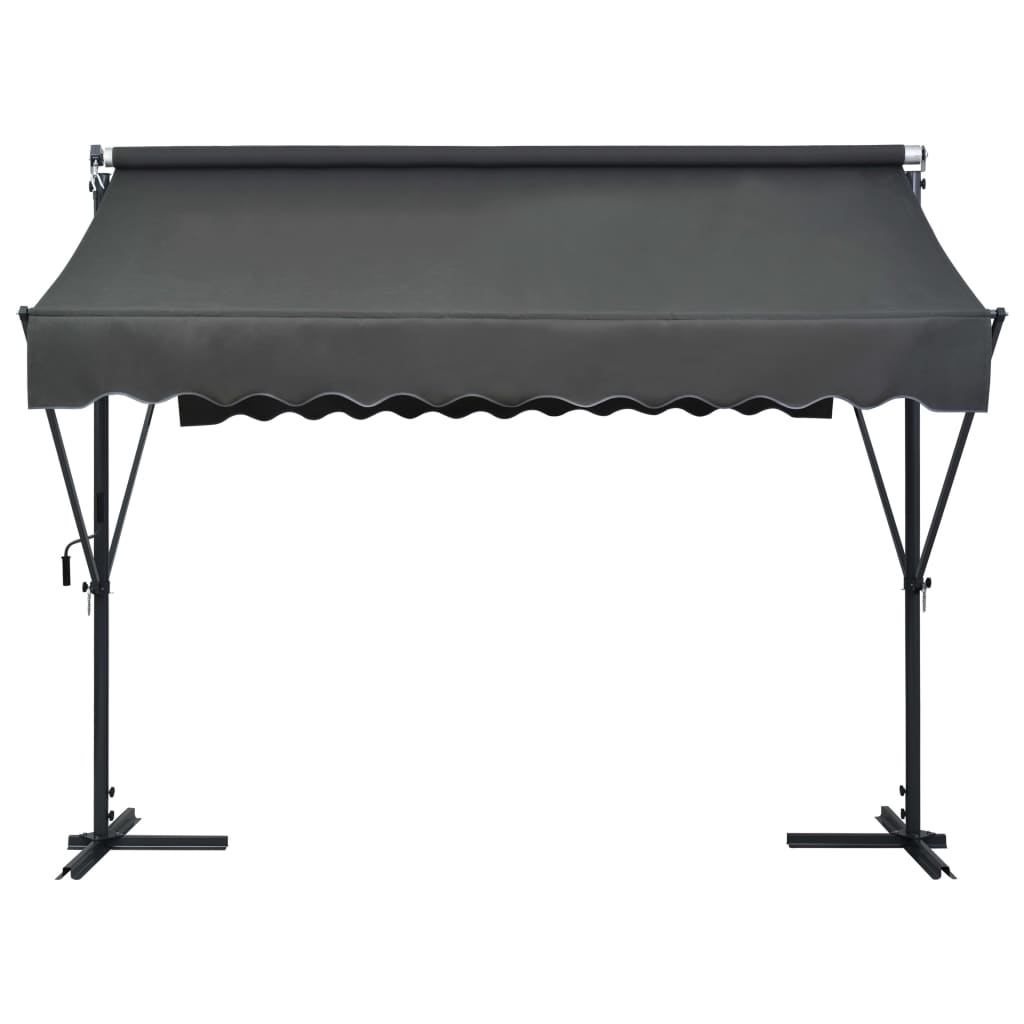 vidaXL Store banne autoportant 300x300 cm Anthracite