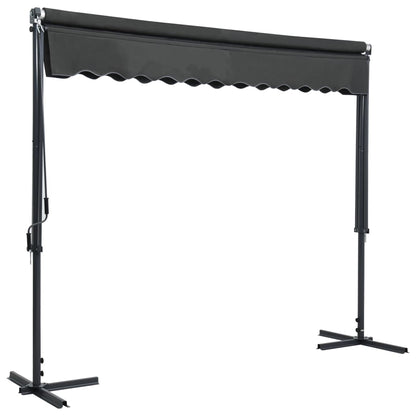 vidaXL Store banne autoportant 300x300 cm Anthracite