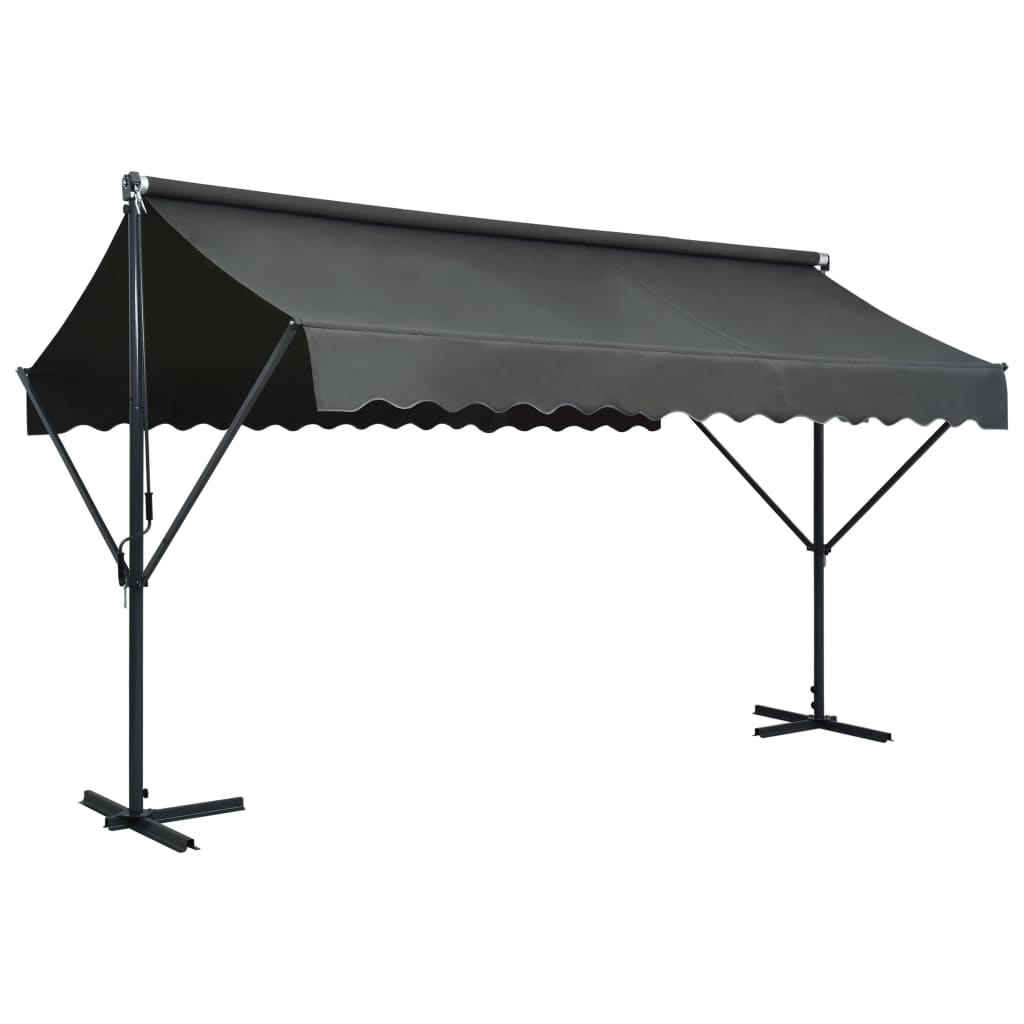 vidaXL Auvent autoportant 400x300 cm Anthracite