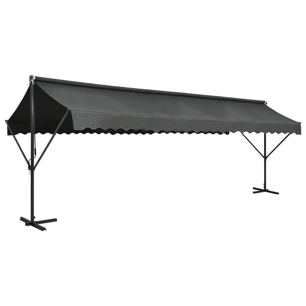 vidaXL Freistehende Markise 600x300 cm Anthrazit