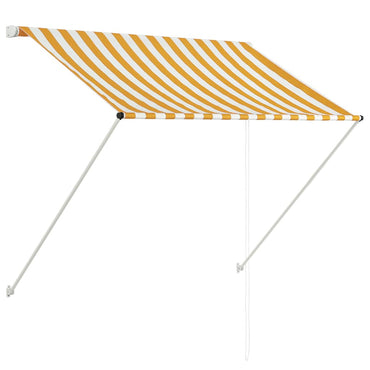 vidaXL Einziehbare Markise 100×150 cm Gelb und Weiß
