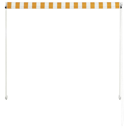 vidaXL Einziehbare Markise 100×150 cm Gelb und Weiß