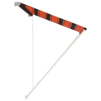 vidaXL Einziehbare Markise 100×150 cm Orange und Braun