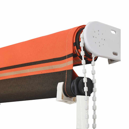 vidaXL Einziehbare Markise 100×150 cm Orange und Braun