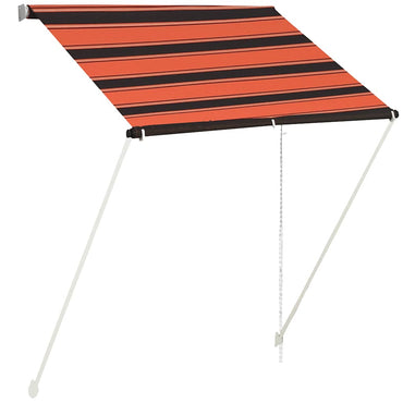 vidaXL Einziehbare Markise 150×150 cm Orange und Braun