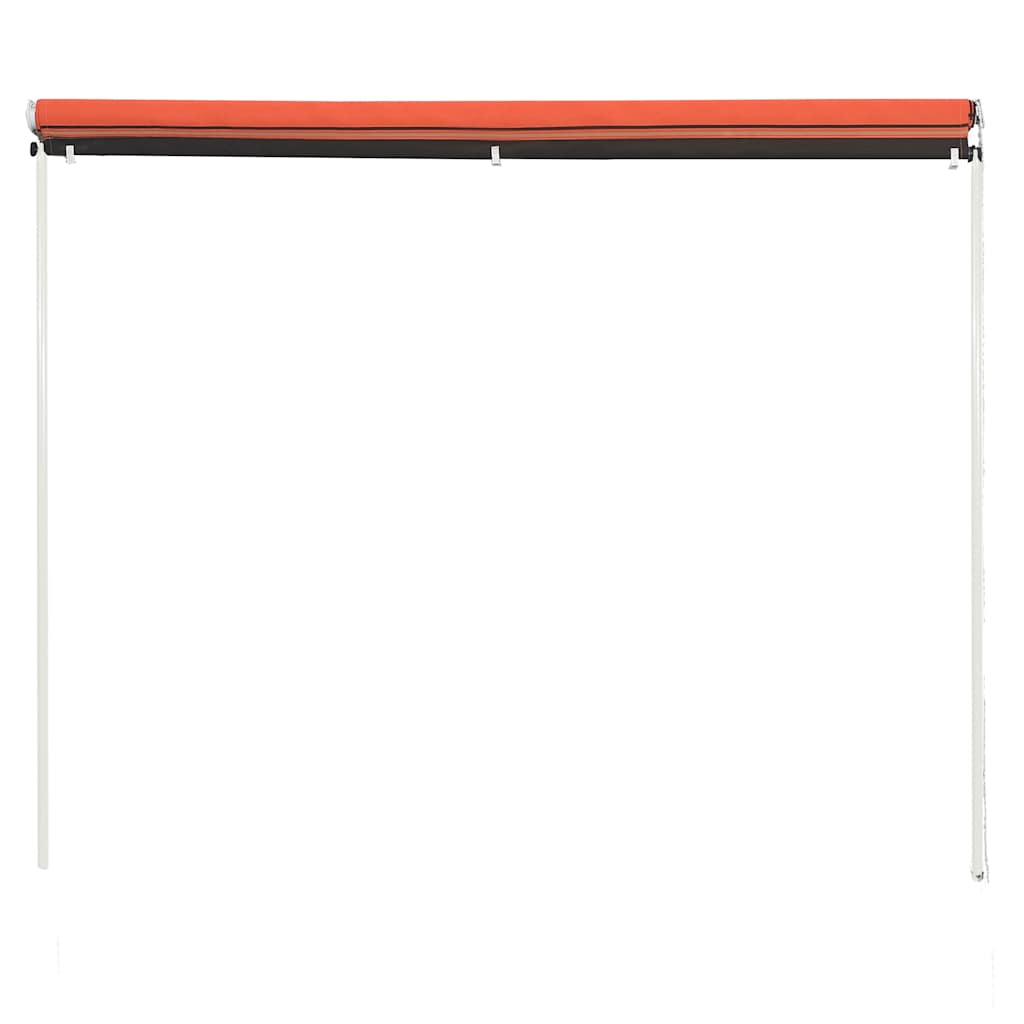 vidaXL Einziehbare Markise 200×150 cm Orange und Braun