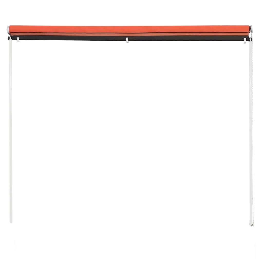 vidaXL Einziehbare Markise 350×150 cm Orange und Braun