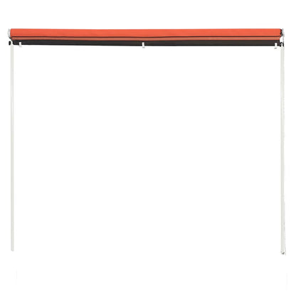 vidaXL Einziehbare Markise 350×150 cm Orange und Braun