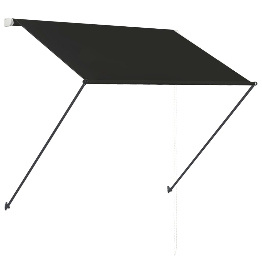 vidaXL Einziehbare Markise mit LED 100×150 cm Anthrazit