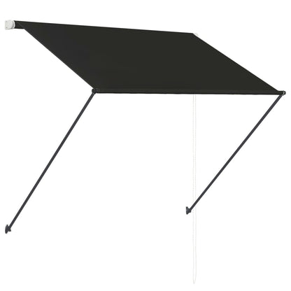 vidaXL Einziehbare Markise mit LED 100×150 cm Anthrazit