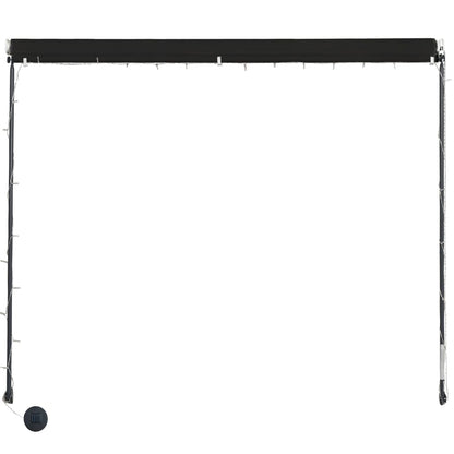 vidaXL Einziehbare Markise mit LED 100×150 cm Anthrazit
