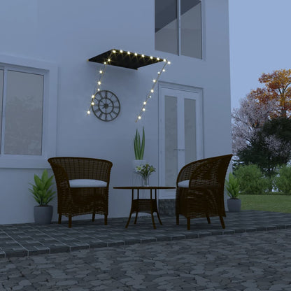 vidaXL Einziehbare Markise mit LED 100×150 cm Anthrazit