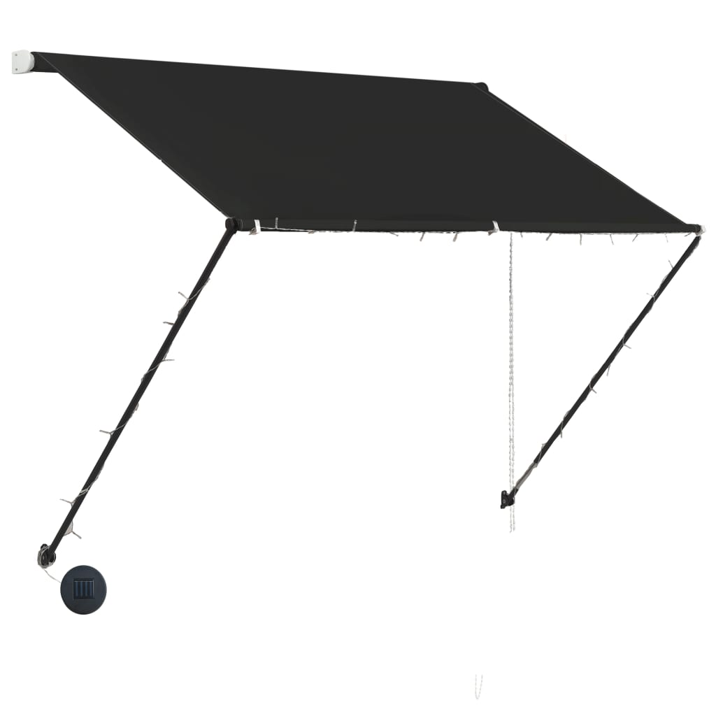 vidaXL Einziehbare Markise mit LED 200×150 cm Anthrazit