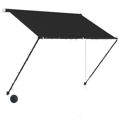 vidaXL Einziehbare Markise mit LED 200×150 cm Anthrazit
