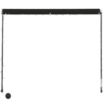 vidaXL Einziehbare Markise mit LED 200×150 cm Anthrazit