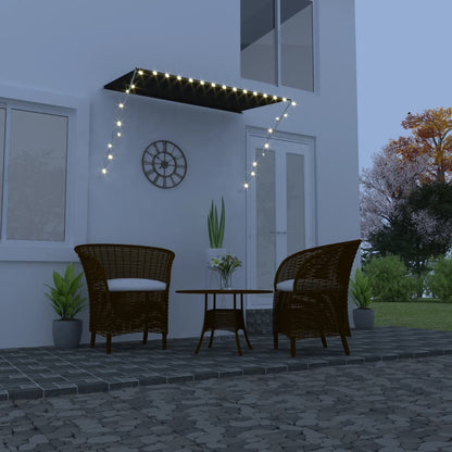 vidaXL Einziehbare Markise mit LED 200×150 cm Anthrazit