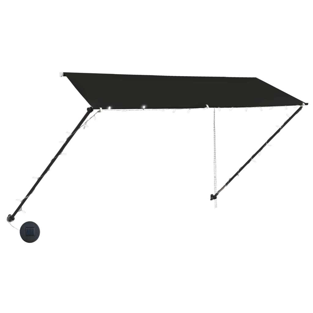 vidaXL Einziehbare Markise mit LED 300×150 cm Anthrazit