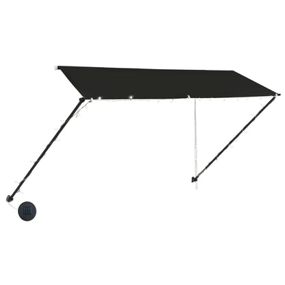 vidaXL Einziehbare Markise mit LED 300×150 cm Anthrazit