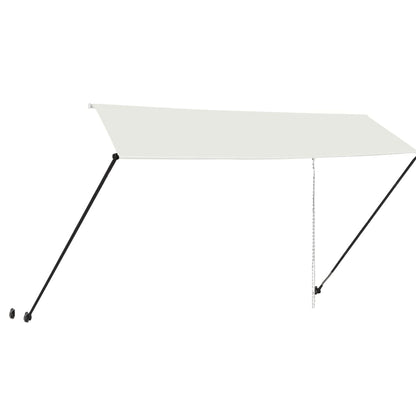 vidaXL Einziehbare Markise mit LED 350×150 cm Creme
