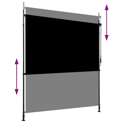 vidaXL Außenrollo 200 x 270 cm Anthrazit