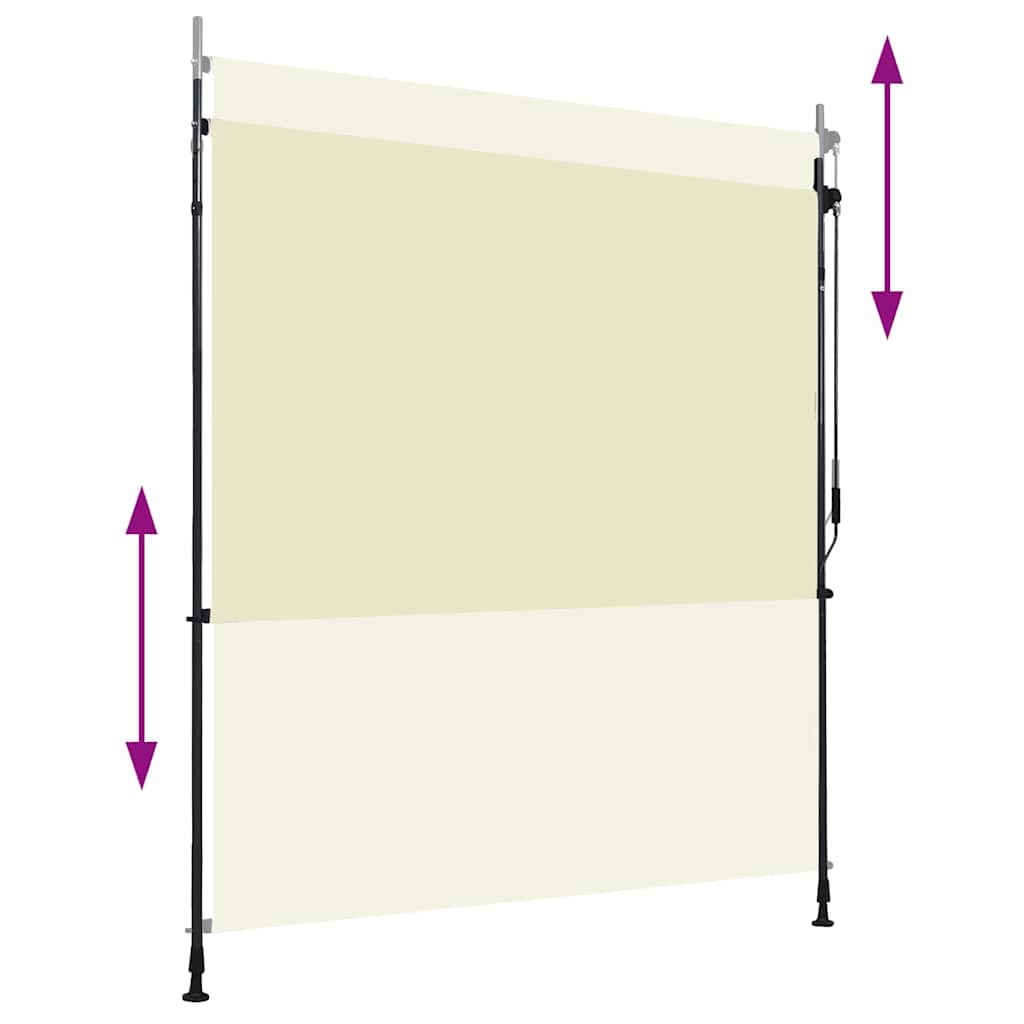 vidaXL Außenrollo 200 x 270 cm Creme