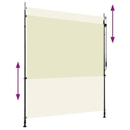 vidaXL Außenrollo 200 x 270 cm Creme