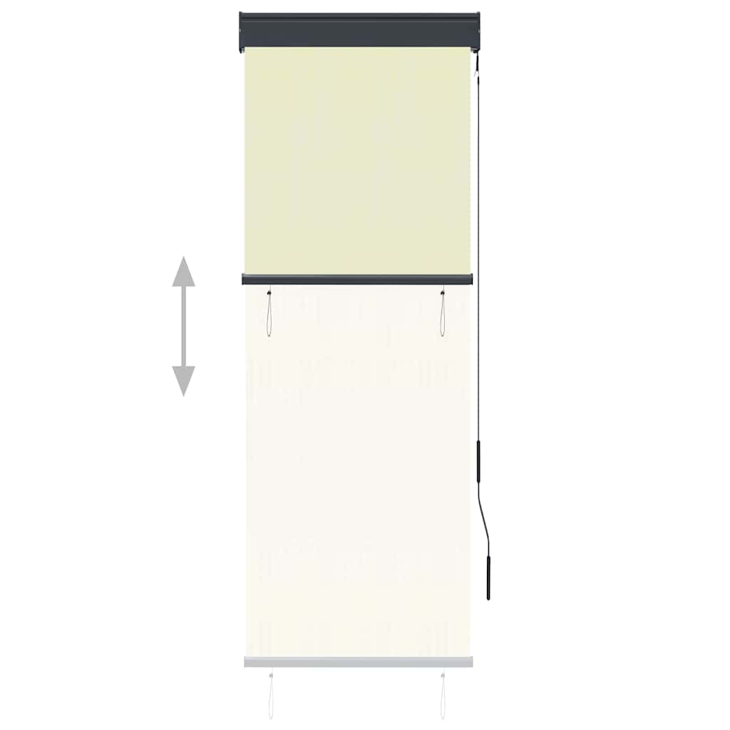 vidaXL Store enrouleur d'extérieur 60 x 250 cm Crème