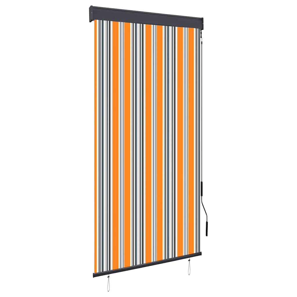 vidaXL Store extérieur 80 x 250 cm jaune et bleu