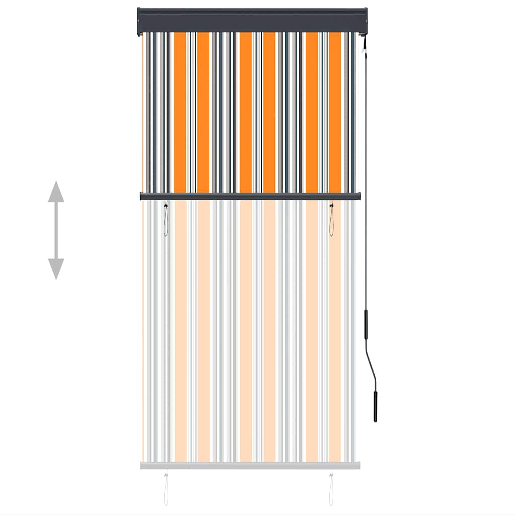 vidaXL Store extérieur 80 x 250 cm jaune et bleu