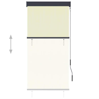 vidaXL Store extérieur 80 x 250 cm Crème