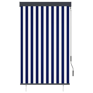 vidaXL Außenrollo 100 x 250 cm Blau und Weiß