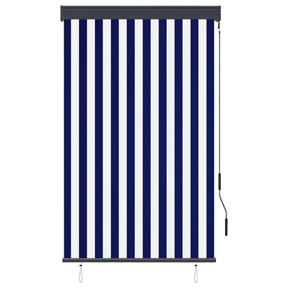 vidaXL Außenrollo 100 x 250 cm Blau und Weiß