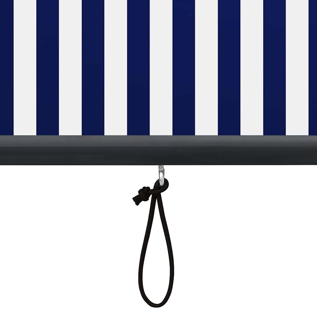 vidaXL Außenrollo 100 x 250 cm Blau und Weiß