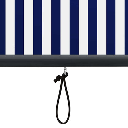 vidaXL Außenrollo 100 x 250 cm Blau und Weiß
