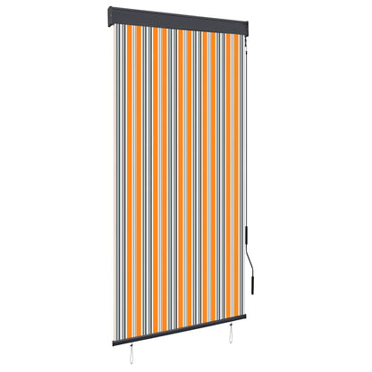 vidaXL Store d'extérieur 100 x 250 cm Jaune et bleu