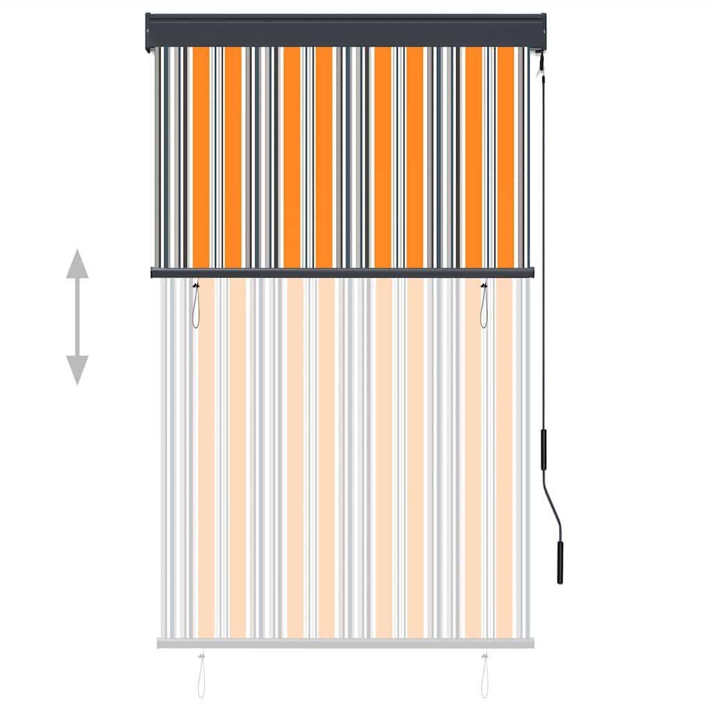 vidaXL Store d'extérieur 100 x 250 cm Jaune et bleu