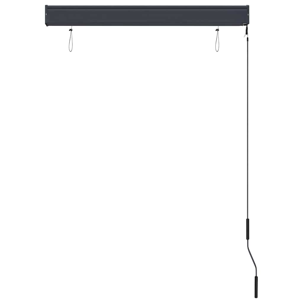 vidaXL Store d'extérieur 100 x 250 cm Blanc et orange