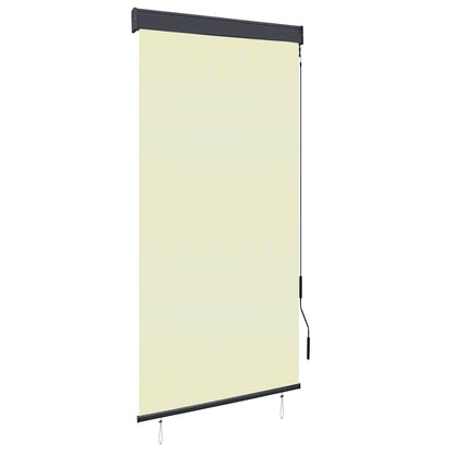 vidaXL Store enrouleur d'extérieur 100 x 250 cm Blanc crème