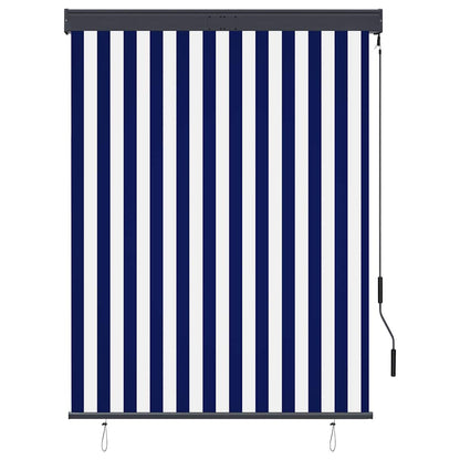 vidaXL Store extérieur 120 x 250 cm Bleu et Blanc