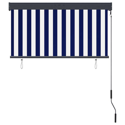 vidaXL Store extérieur 120 x 250 cm Bleu et Blanc