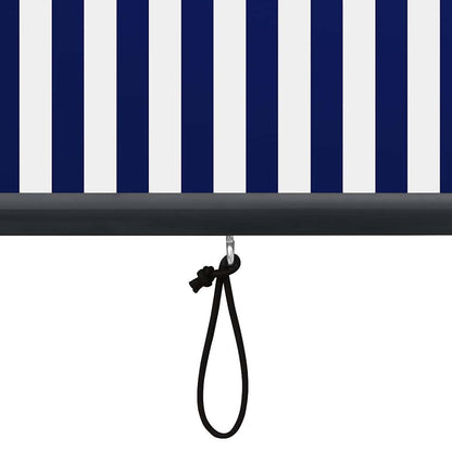 vidaXL Store extérieur 120 x 250 cm Bleu et Blanc