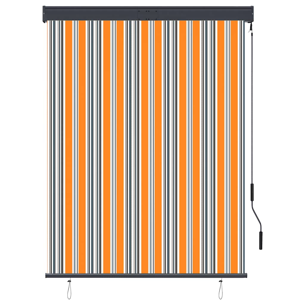 vidaXL Store extérieur 120 x 250 cm Jaune et bleu