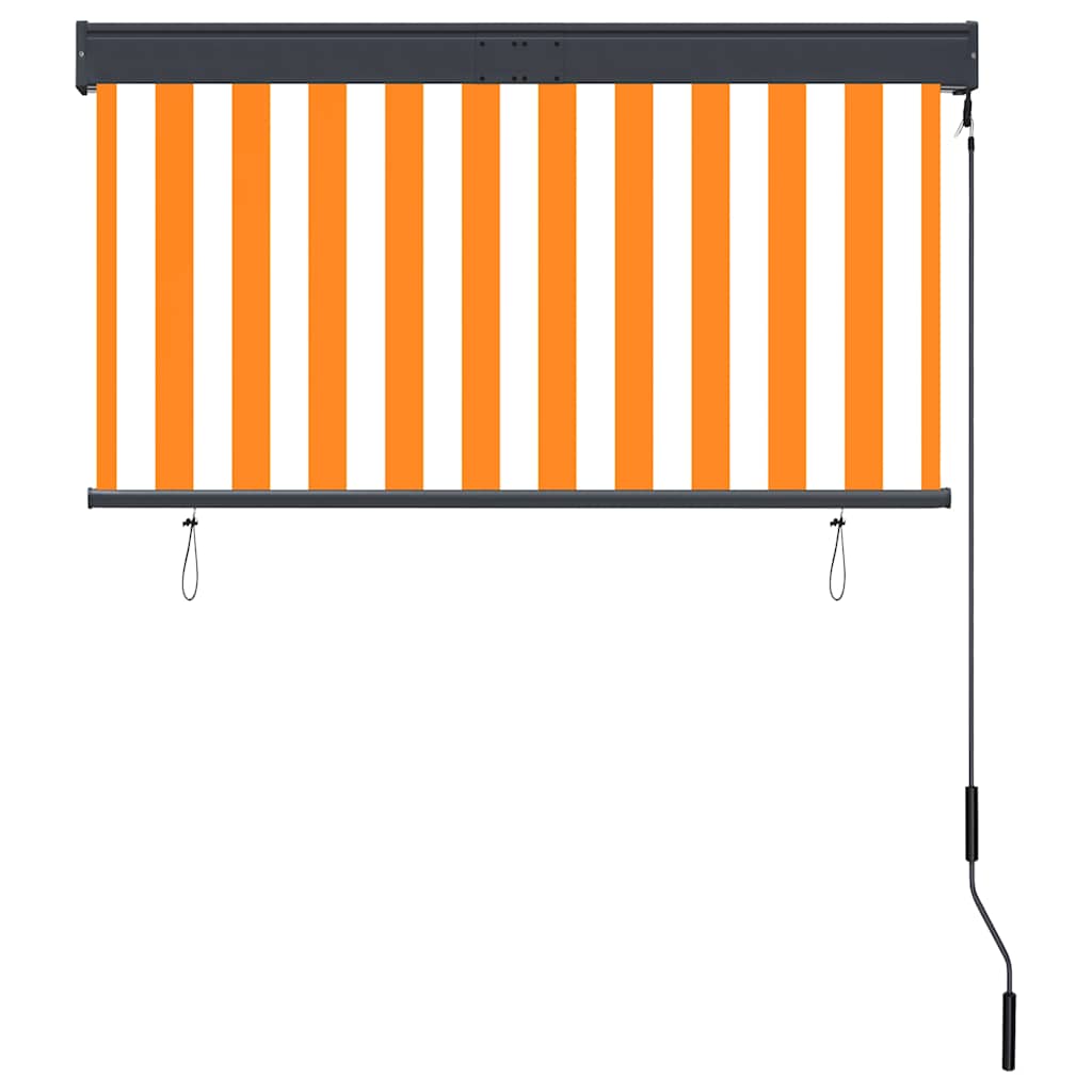 vidaXL Store Enrouleur d'Extérieur 120 x 250 cm Blanc et Orange