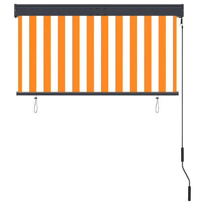 vidaXL Store Enrouleur d'Extérieur 120 x 250 cm Blanc et Orange