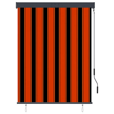 vidaXL Store enrouleur d'extérieur 120 x 250 cm orange et marron