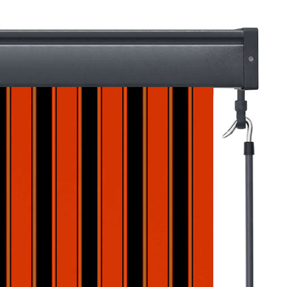 vidaXL Store enrouleur d'extérieur 120 x 250 cm orange et marron
