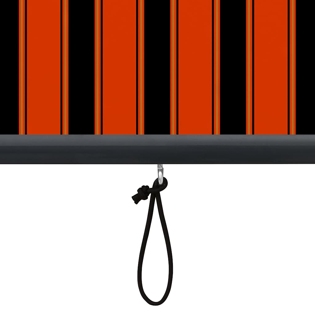 vidaXL Store enrouleur d'extérieur 120 x 250 cm orange et marron