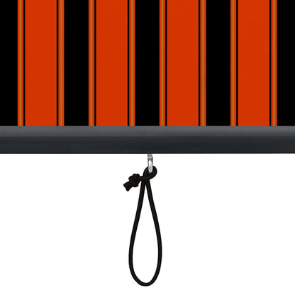 vidaXL Store enrouleur d'extérieur 120 x 250 cm orange et marron