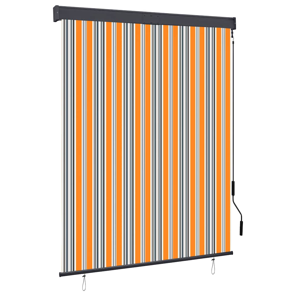 vidaXL Store d'extérieur 140x250 cm Jaune et Bleu